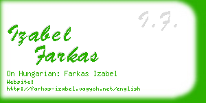 izabel farkas business card